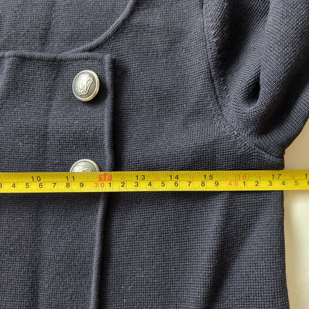 Club Monaco Navy Marino Wool Knit Sweater Blazer/Jacket, Women's S - Picture 7 of 10